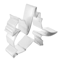 R&M International Corp International Corp 4 in. L Dragon Cookie Cutter Silver 1 pc