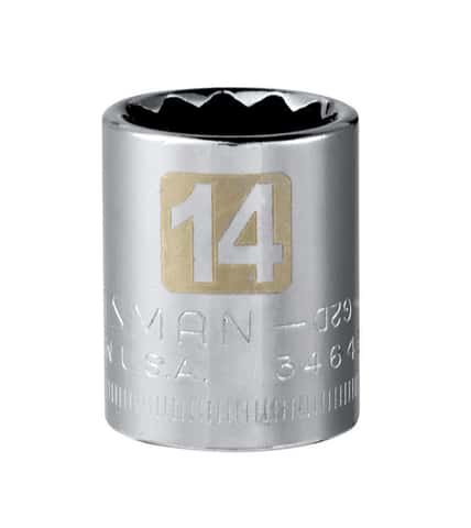 Craftsman 14 mm Metric 12 Point Standard Socket, 3/8 in. Drive