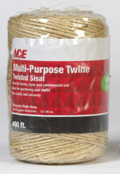 Ace 400 ft. L Brown Twisted Sisal Twine