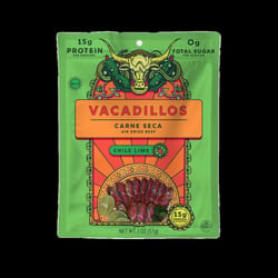 Vacadillos Carne Seca Chile Lime Beef Strips 2 oz Bagged