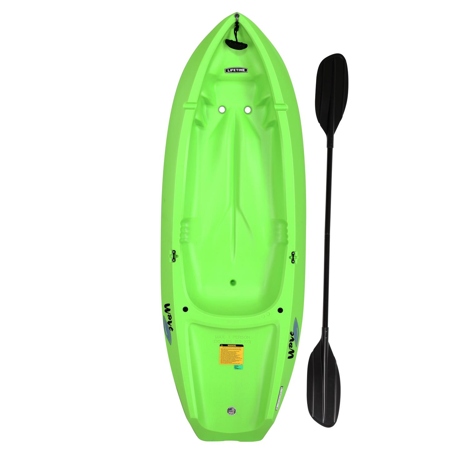 Lifetime Wave 60 Plastic Green Sit-on-Top Kayak 9 in. H X 24 in. W X 72 in. L Sansujyuku sansujyuku.com
