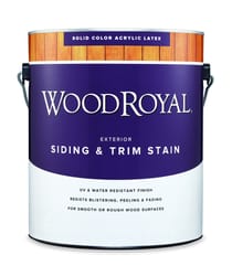 Ace Wood Royal Solid Tintable Flat Ultra White Base Acrylic Latex Siding and Trim Stain 1 gal