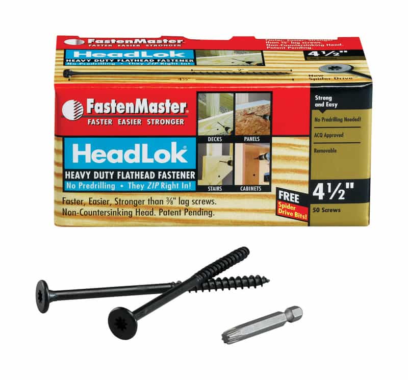 FastenMaster HeadLok No. 4 x 41/2 in. L Flat Head Galvanized Deck