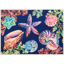 Olivia's Home 22 in. W X 32 in. L Multi-Color Magic Shells Polyester Accent Rug