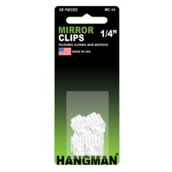 Hangman Hanger Mirror Holder Clip 20 lb 12 pc