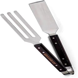 GrillGrate Stainless Steel Black/Silver Grill Turner/Tong 1 each