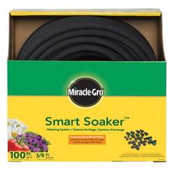 Miracle-Gro Smart Soaker 3/8 in. D X 100 ft. L Light Duty Soaker Hose Black/Green