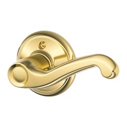 Schlage Flair Bright Brass Dummy Lever Right Handed