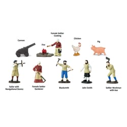 Safari Ltd. Toobs Jamestown Settlers Toy 10 pc