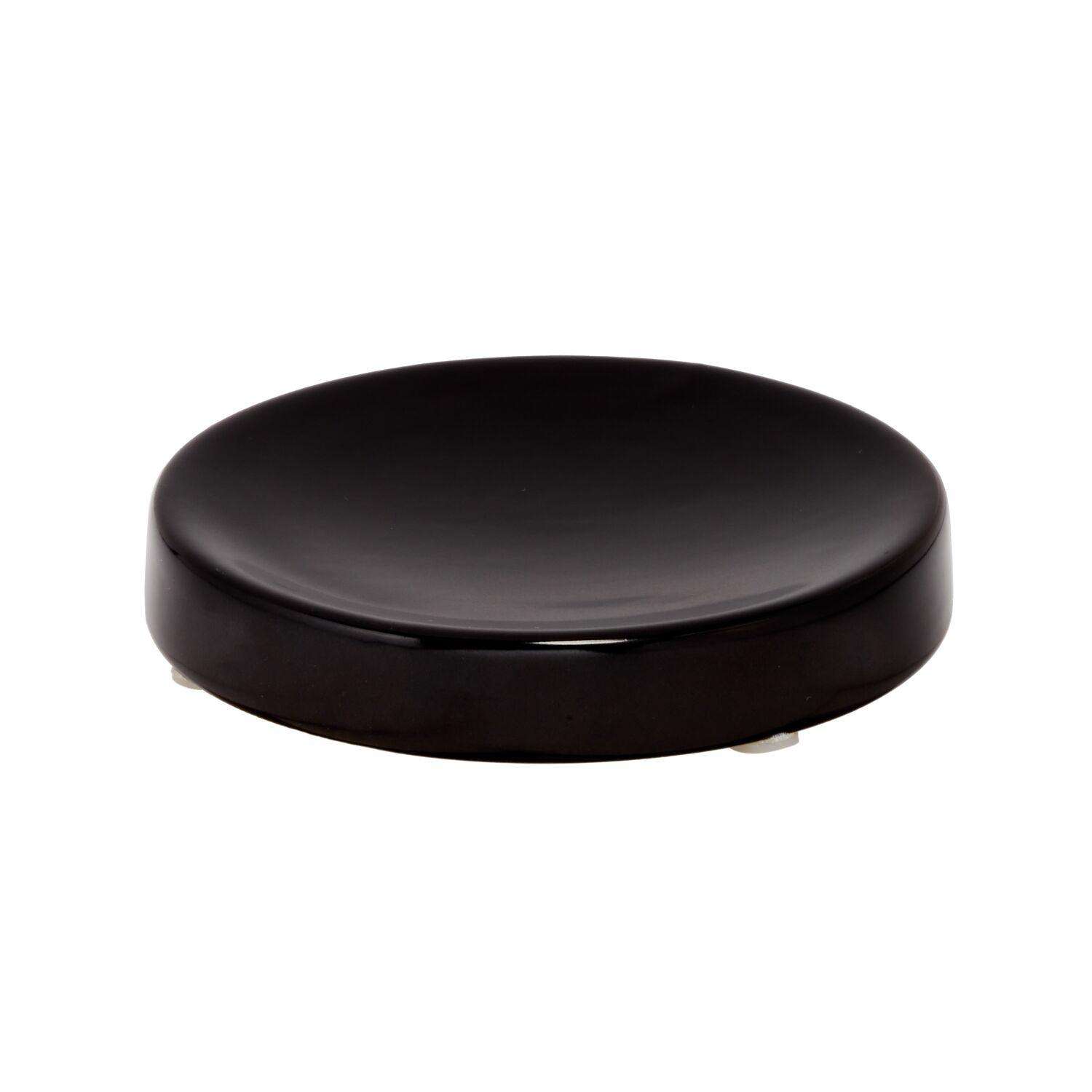 InterDesign Eco Vanity Black Ceramic Soap Dish Ace Hardware