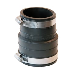 Fernco Schedule 40 2 in. Socket X 2 in. D Socket PVC 3-1/2 in. Flexible Coupling 1 pk