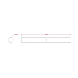 SteelWorks 36 in. L X 0.38 in. D Aluminum Rod 1 pk