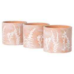 Sullivans Brown Ceramic 4.5 in. H X 5 in. L X 5 in. W Artistic Herb Planter
