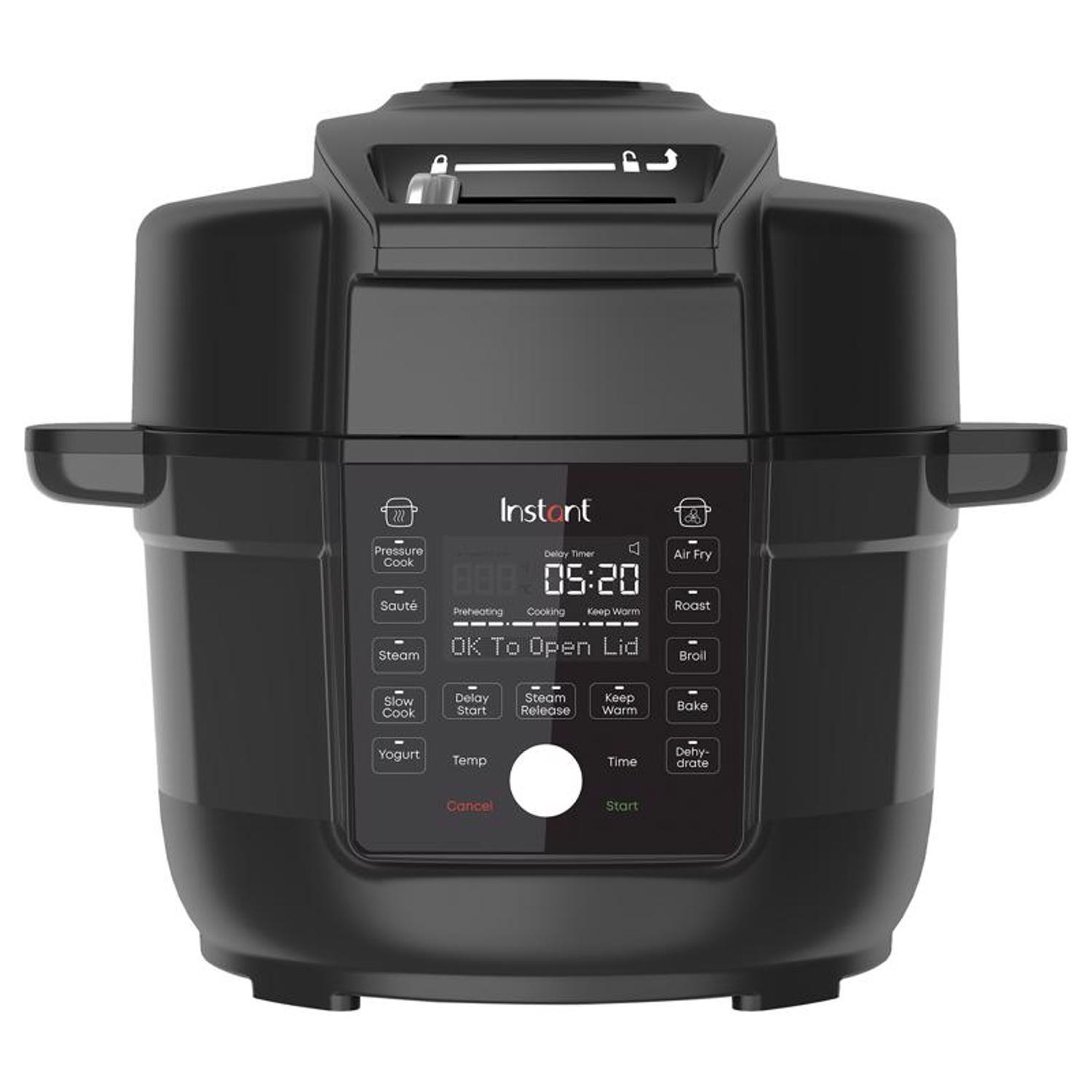 Instant Duo Crisp Ceramic/Stainless Steel Multi-Cooker 6.5 qt Black