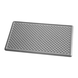 WeatherTech Indoor Mats 24 in to W X 39 in to L Gray Thermoplastic Door Mat