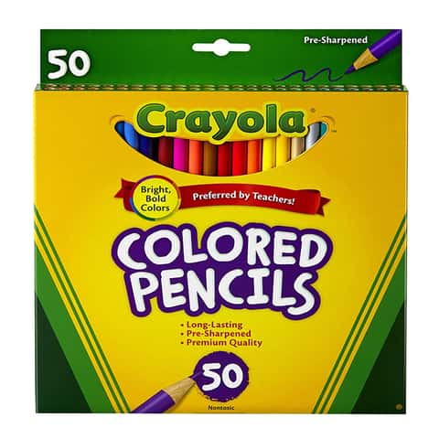 School Smart Colored Pencil Classroom Pack, Assorted Colors, 480 Pencils