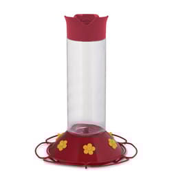 Perky-Pet Hummingbird 30 oz Glass/Plastic Nectar Bird Feeder 6 ports