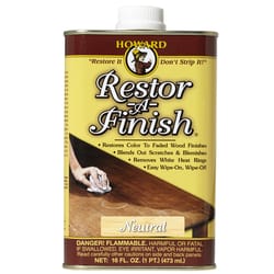 Howard  Restor-A-Finish  Semi-Transparent  Neutral  Oil-Based  Wood Restorer  1 pt. 