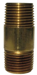 JMF Company 1-1/4 in. MPT Red Brass Nipple