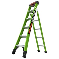 Little Giant King Kombo 10 ft. H Fiberglass Telescoping Extension Ladder Type IAA 375 lb. capacity