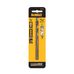 DeWalt Black & Gold 11/32 in. X 4-7/8 in. L High Speed Steel Drill Bit 3-Flat Shank 1 pk