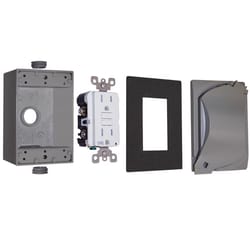 Sigma Engineered Solutions Rectangle Metal 1 gang 4.58 in. H X 2.83 in. W GFCI Outlet Kit