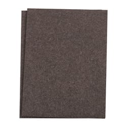 Softtouch Felt Self Adhesive Blanket Brown Rectangle 4.5 in. W X 6 in. L 2 pk