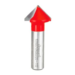 Freud 1 in. D X 1 in. X 2-1/2 in. L Carbide V Grooving Router Bit