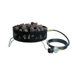 Stansport 14.5 in. W Metal Round Propane Fire Pit