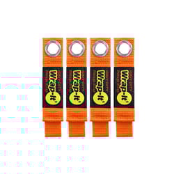 Wrap-It Heavy-Duty 1 in. W X 7 in. L Orange Storage Straps 50 lb 4 pk