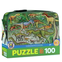 Eurographics Dinosaurs Lunch Bag Jigsaw Puzzles Multicolored 100 pc