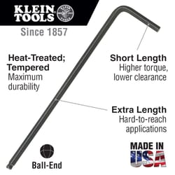 Klein Tools 1/4 in. SAE L-Handle Hex Key 1 pc