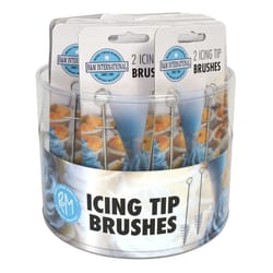 R&M International Corp Icing Tip Brush Set Silver 20 pc