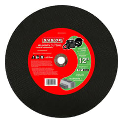 Diablo 12 in. D X 1 in. Silicon Carbide High Speed Masonry Cut-Off Disc 1 pk