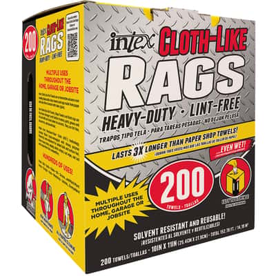 Intex Cloth Like Fiber Blend Wiping Rags 10 In W X 11 In L 200 Pk Ace Hardware