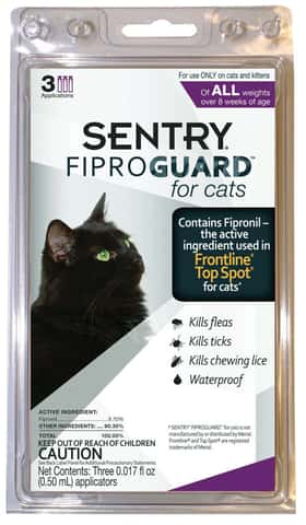 Sentry cat flea outlet medicine