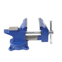 Irwin 4.5 in. Steel Workshop Bench Vise Swivel Base