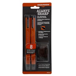 Swanson Always Sharp 0.8 in. L Carpenter Pencil Gray 10 pc