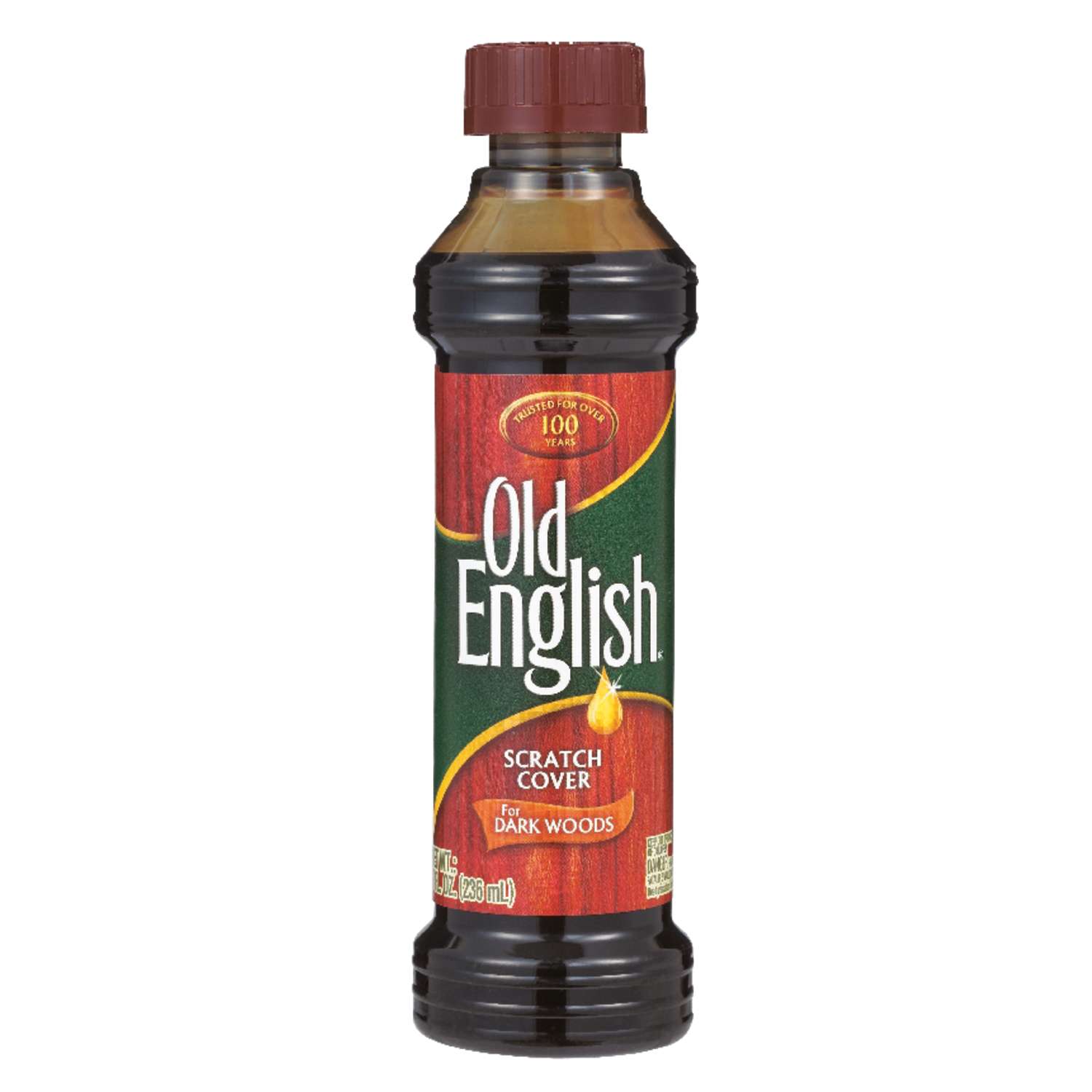 Old English No Scent Scratch Cover Polish Dark Wood 8 oz. Liquid - Ace Best Furniture Polish To Cover Scratches