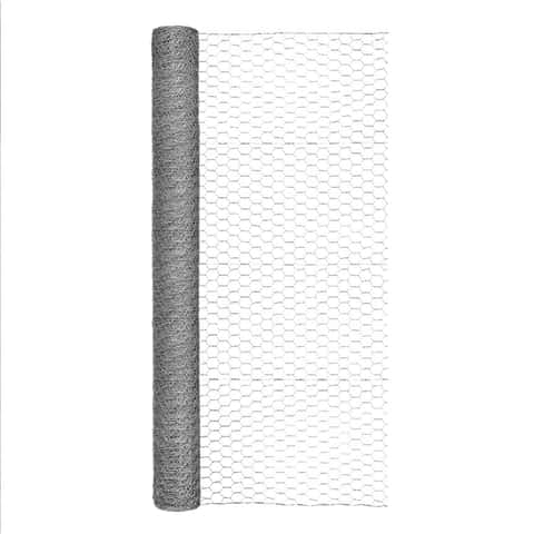 Garden Craft 48 in. H X 50 ft. L Galvanized Steel Poultry Netting 1 in. -  Ace Hardware