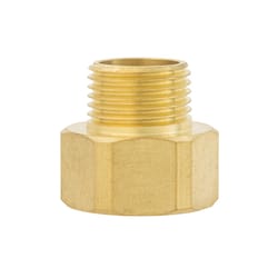 Ace 3/4 in. FHT x 1/2 in. MPT in. Brass Threaded Female/Male Hose Adapter