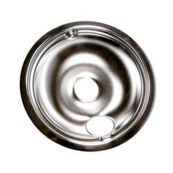 GE Chrome Drip Bowls 8 in. W X 8 in. L
