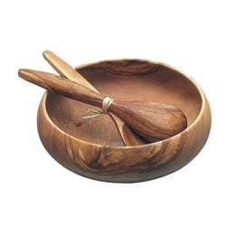 Pacific Merchants Natural Acacia Wood Calabash Bowl 1 ct