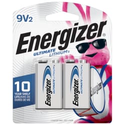 Energizer Ultimate Lithium 9-Volt 9 V Battery 2 pk