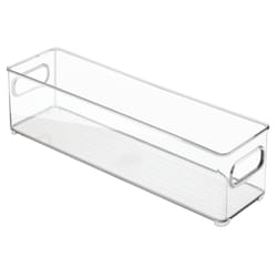 iDesign 4 in. H X 4 in. W X 14.5 in. D Stackable Storage Bin