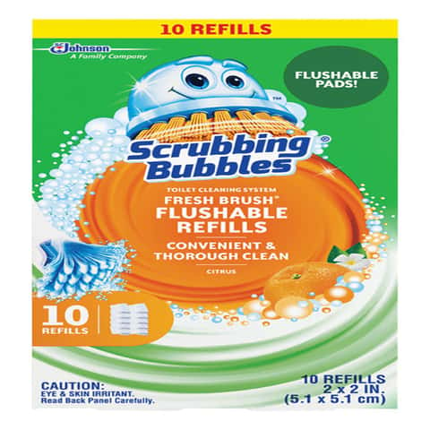 Scrubbing Bubbles Fresh Brush Starter Kit, Citrus, Toilet Cleaning System