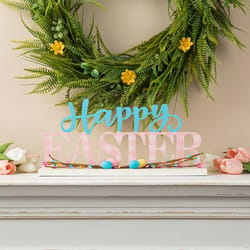 Glitzhome Easter Happy Easter Table Decor Wood 1 pc