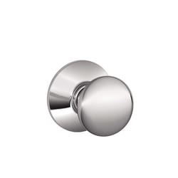 Schlage Plymouth Classic Bright Chrome Passage Door Knob Right or Left Handed