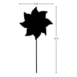 In The Breeze Multicolored Mylar 15 in. H X 8 in. W Stars and Stripes Pinwheels Garden Stake Spinner