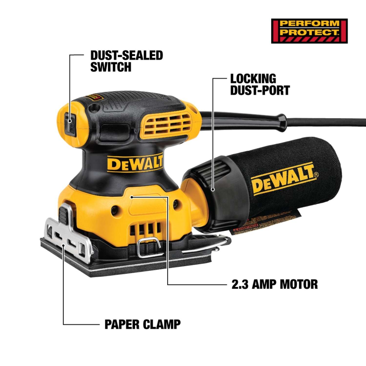 DeWalt 2.3 amps Corded Palm Sander Ace Hardware